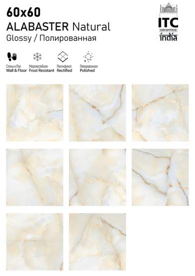 Фото 2 Коллекция Alabaster 60x60 (Itc India)