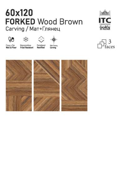 Фото 2 Коллекция Forked Wood 60x120 (Itc India)