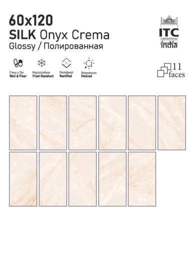 Фото 4 Коллекция Silk Onyx 60x120 (Itc India)