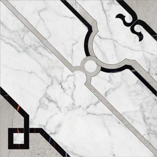 Kerranova Marble Trend K-1000/MR/d01-cut/60x60 Carrara- керамическая плитка и керамогранит