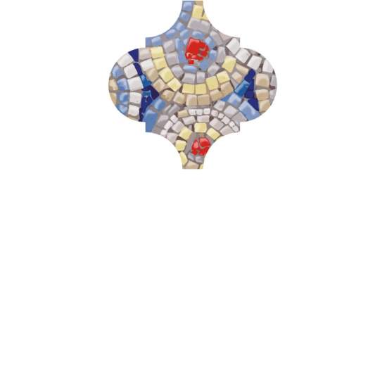 Декор Арабески Майолика Гауди OP-A171-65000 многоцветный 6.5x6.5