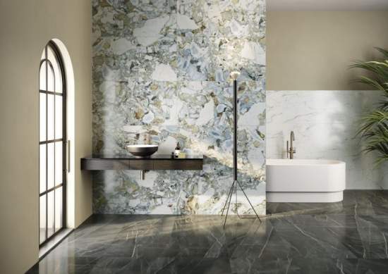 Vitra CityMarble калакатта блэк 60x60- керамическая плитка и керамогранит