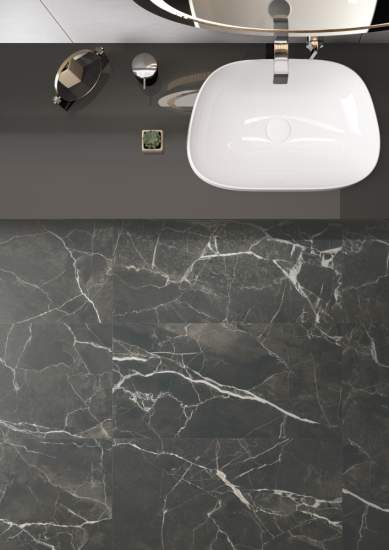 Vitra SilkMarble Порто Неро R9 60x60 - керамическая плитка и керамогранит