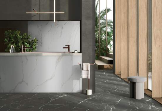 Vitra SilkMarble Порто Неро R9 60x60 - керамическая плитка и керамогранит