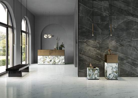 Vitra CityMarble калакатта блэк 60x120 - керамическая плитка и керамогранит