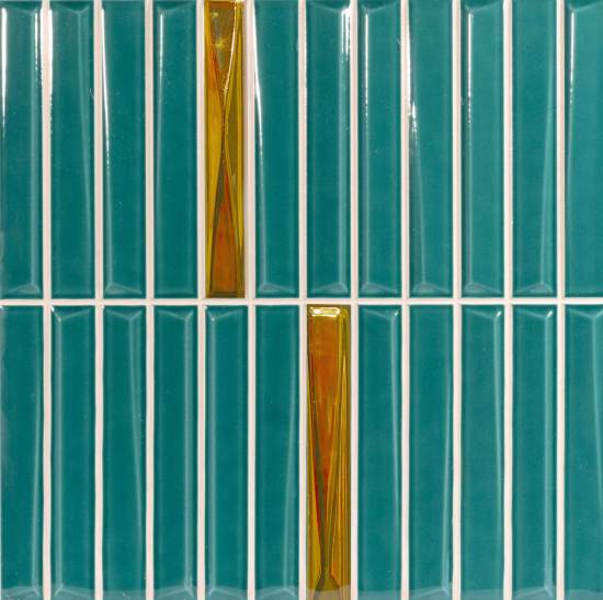 Декор Monopole Decor Melody Turquoise Silver 20x20