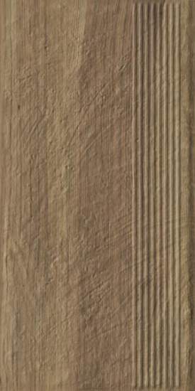 Ступень Ceramika Paradyz Carrizo Wood Stopnica Prosta Struktura Mat B1a 30x60 (1,44)