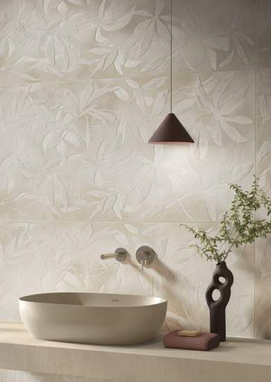 Керамогранит Vitra ArtWall Цветы Слоновая Кость Матовый 60x120 (1,44)