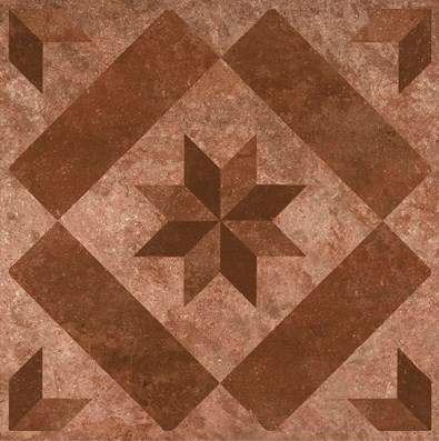 Livorno Deco Medici Terracotta 40,2x40,2 -Керамическая плитка и керамогранит