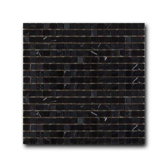 15x15 Marble Mosaic Nero 305x305