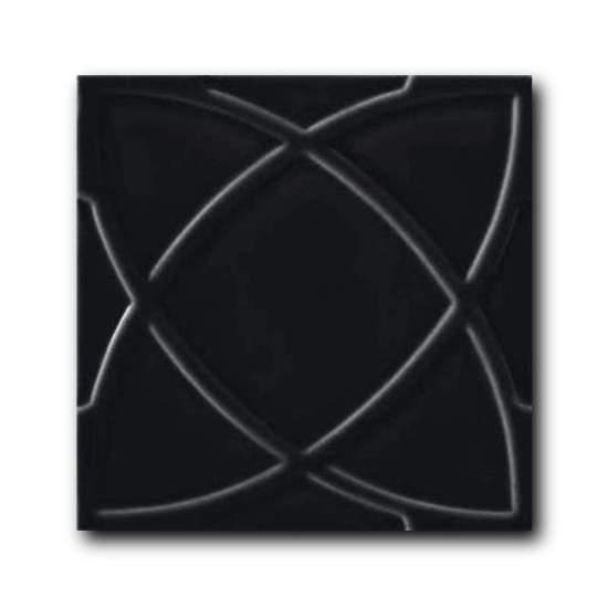 Ceramiche Grazia Vintage Black Circle 20x20