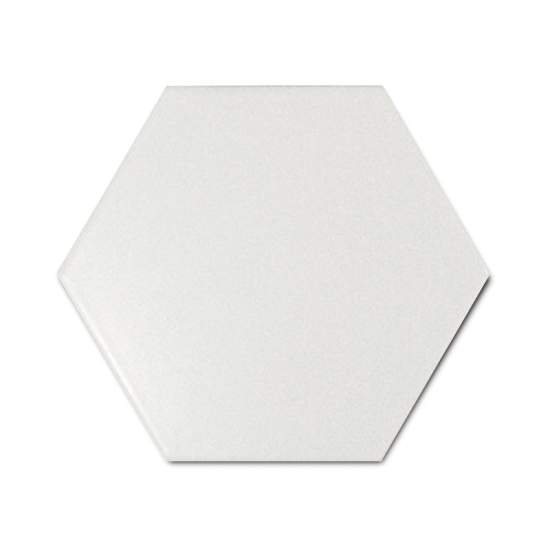 Scale Hexagon White matt. 10.7x12.4