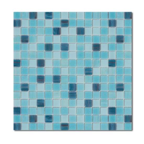 Смесь стеклянной мозаики 2x2 Aquatica Oriental R+ сетка 327x327