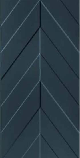 Marca Corona 4d Chevron Deep Blue 40х80-керамическая плитка и керамогранит