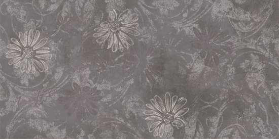 Halcon Ceramicas  MADOX Daisy Antracita  60x120 (уп. 1,44 кв2/2 шт) -керамическая плитка и керамогранит